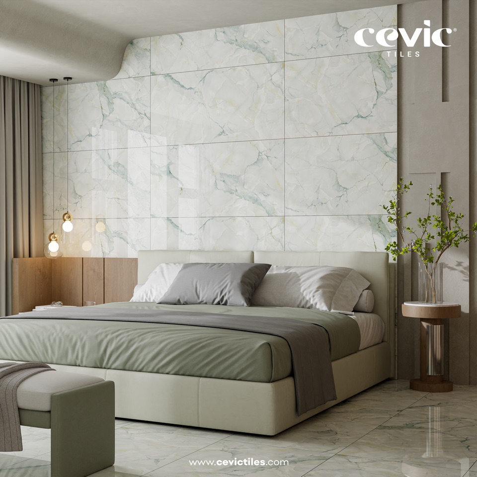 Falcon Mint porcelain tile view 2 — Cevic India